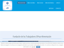 Tablet Screenshot of fundaciontrabajadoreselpozo.org